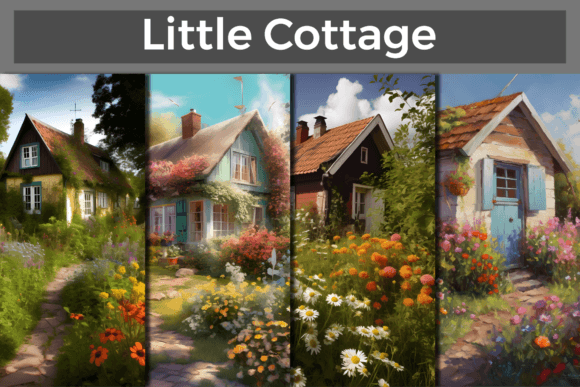 Download Little Cottage Background Aesthetic Art - Background aesthetic Collection
