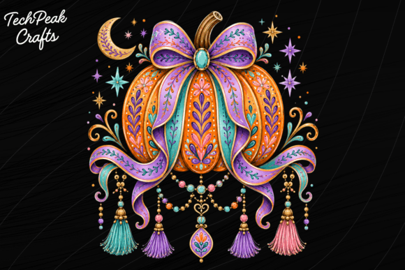 Download Decor Boho Pumpkin Bow PNG - Decor boho Collection